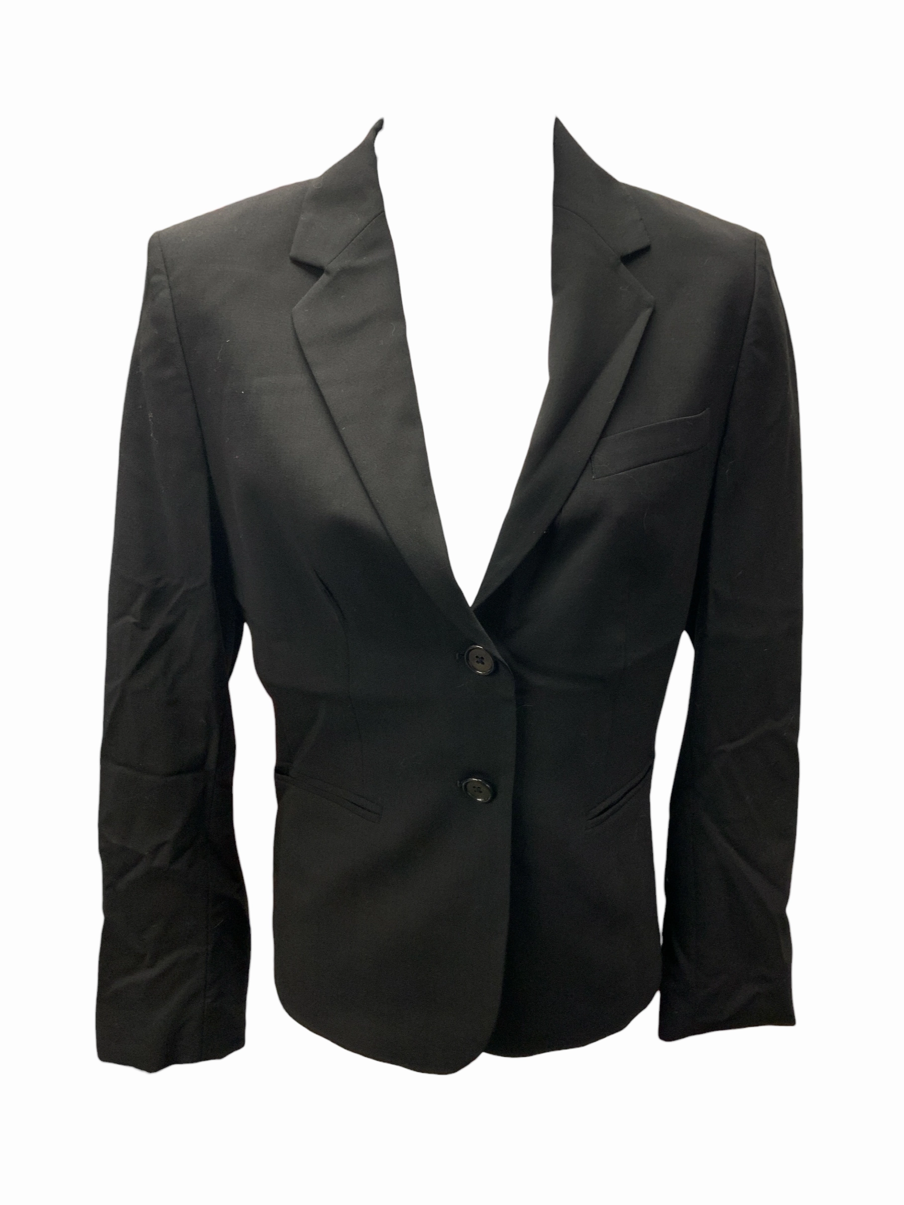 Banana Republic Women's Blazer Black 6 Timeless Knit Comfy Performance Fit