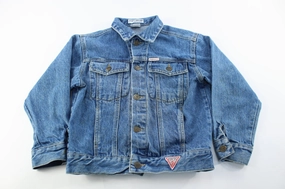 Youth Guess Denim Jacket Urban Look Taped Edges