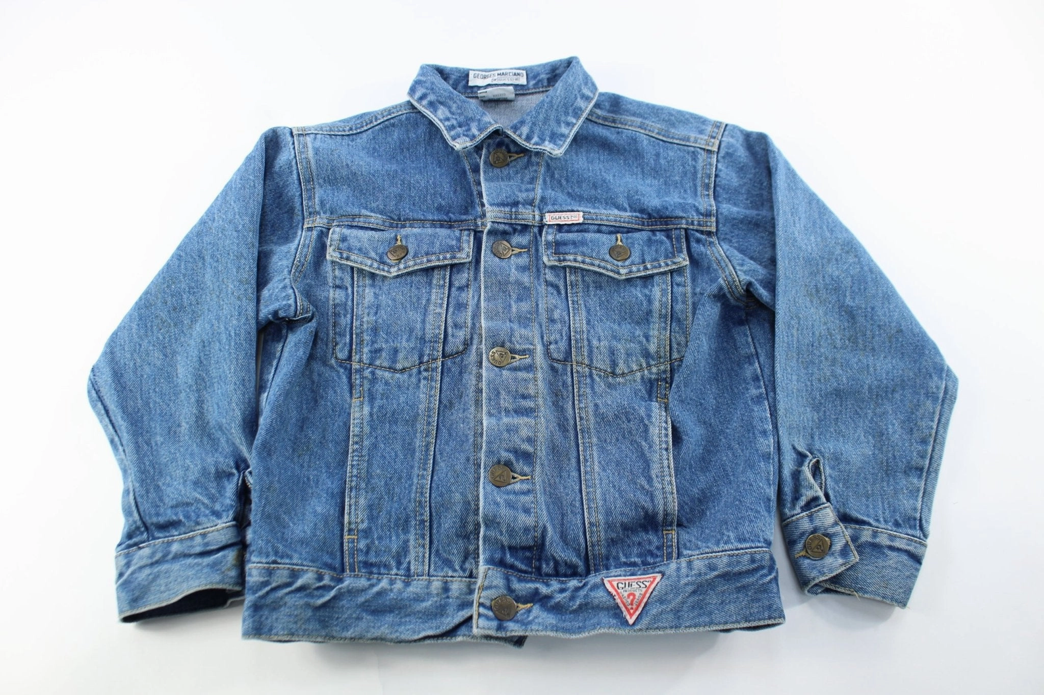 Youth Guess Denim Jacket Urban Look Taped Edges