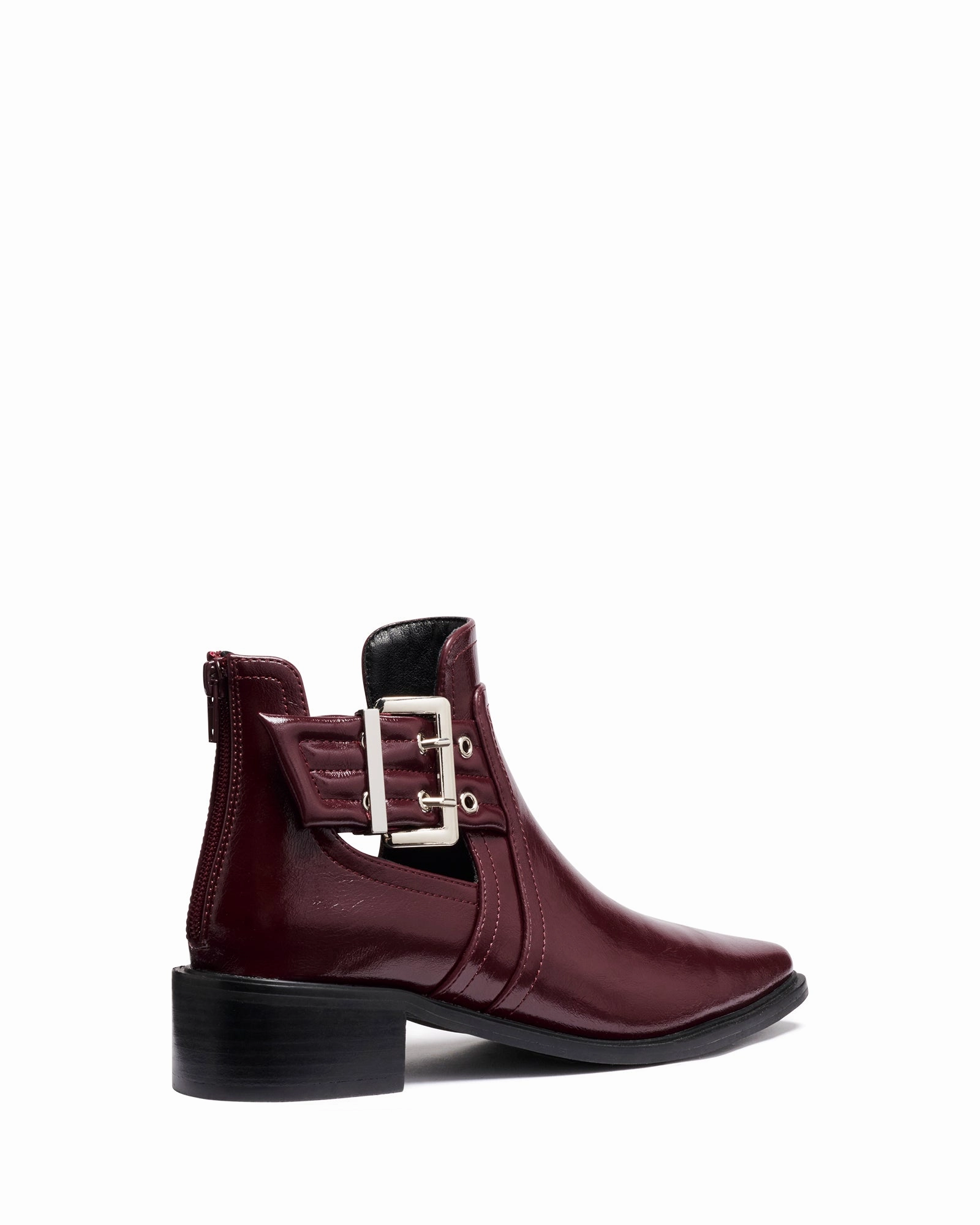 All-day Boot Functional Fashion Baylee Ankle Boot Bordeaux Crinkle Patent