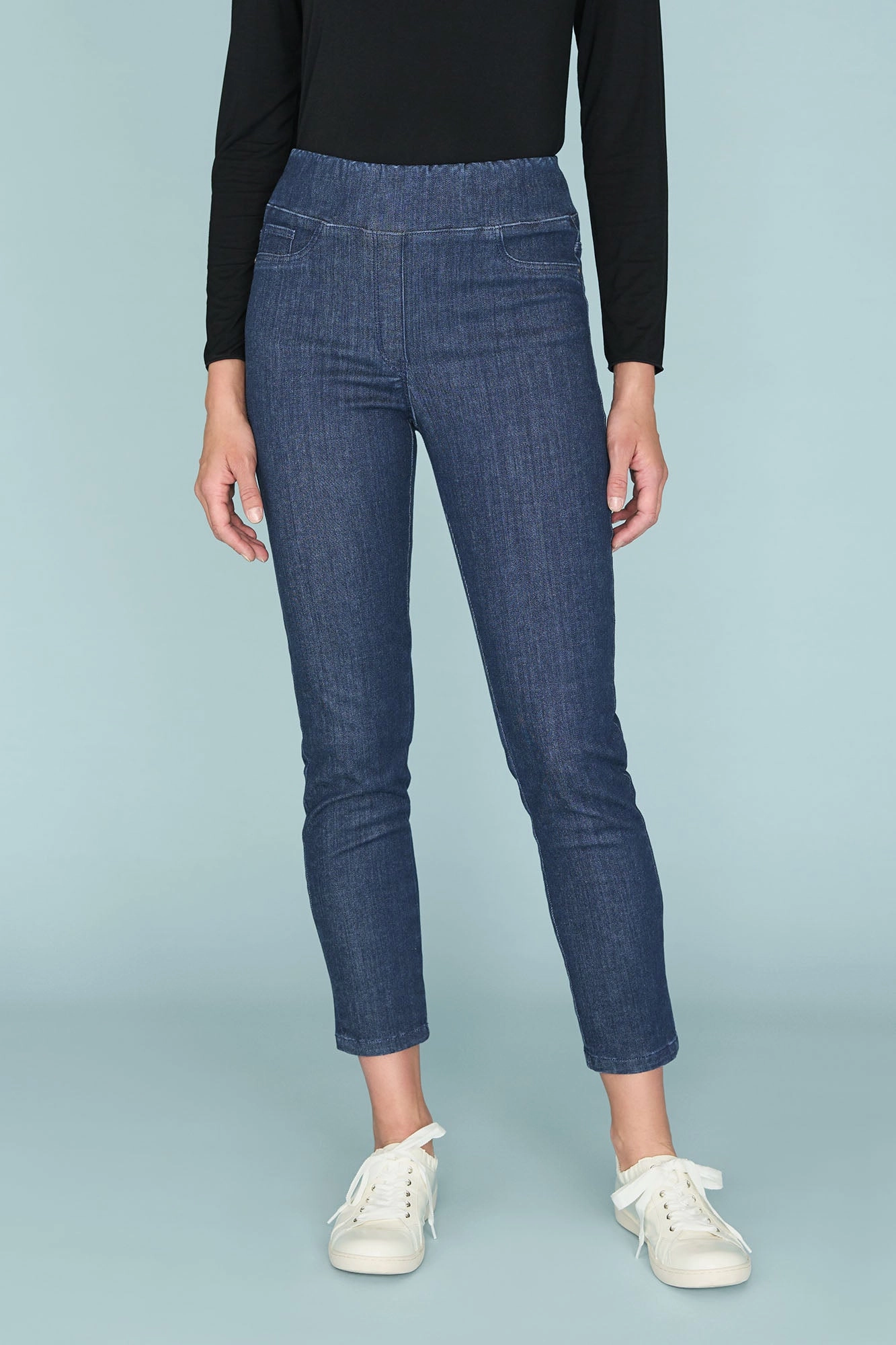 Bengajean? 7/8th Skinny Leg - Indigo Rinse Subtle Palette