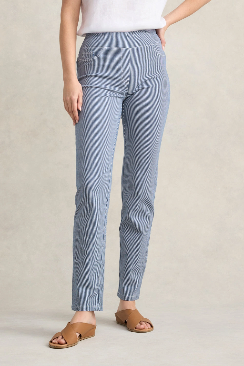 Bengajean? Full Length Straight Leg - Nautical Stripe AbrasionResistantPanels