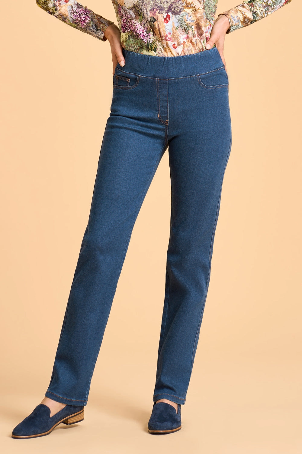 Stretch Layer Fit Versatile Wear Bengajean? Straight Cashmere Feel - Stone Wash Denim