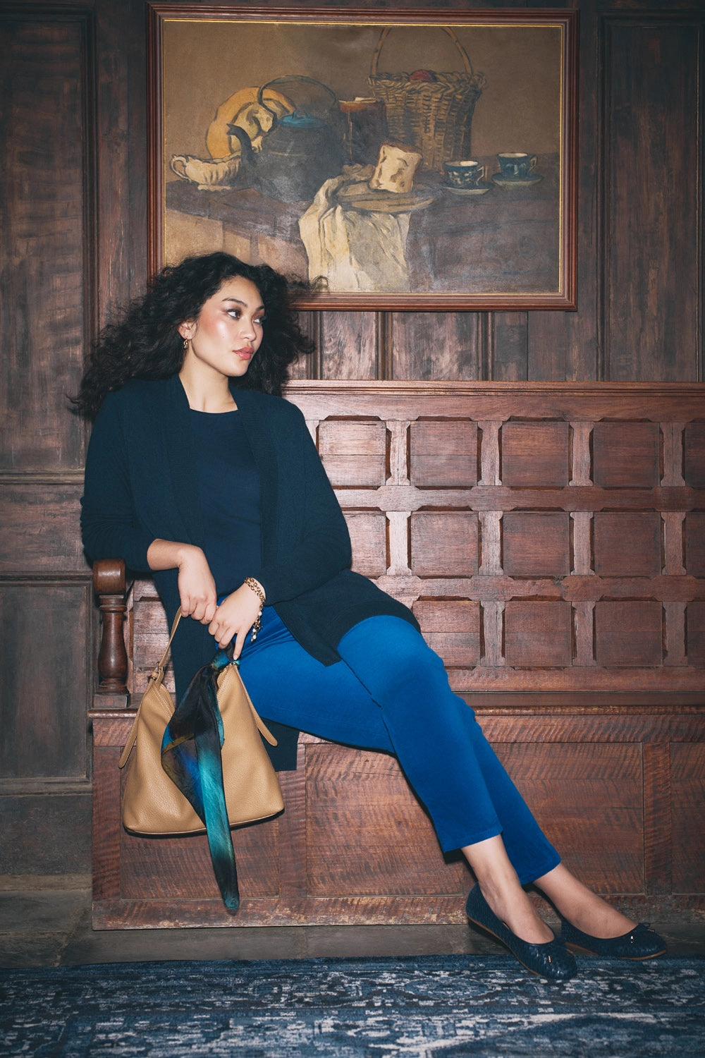 Office Wear Trendy Home Comfort Beach Day Modern Bengajean? Velvet Straight Leg - Prussian Blue