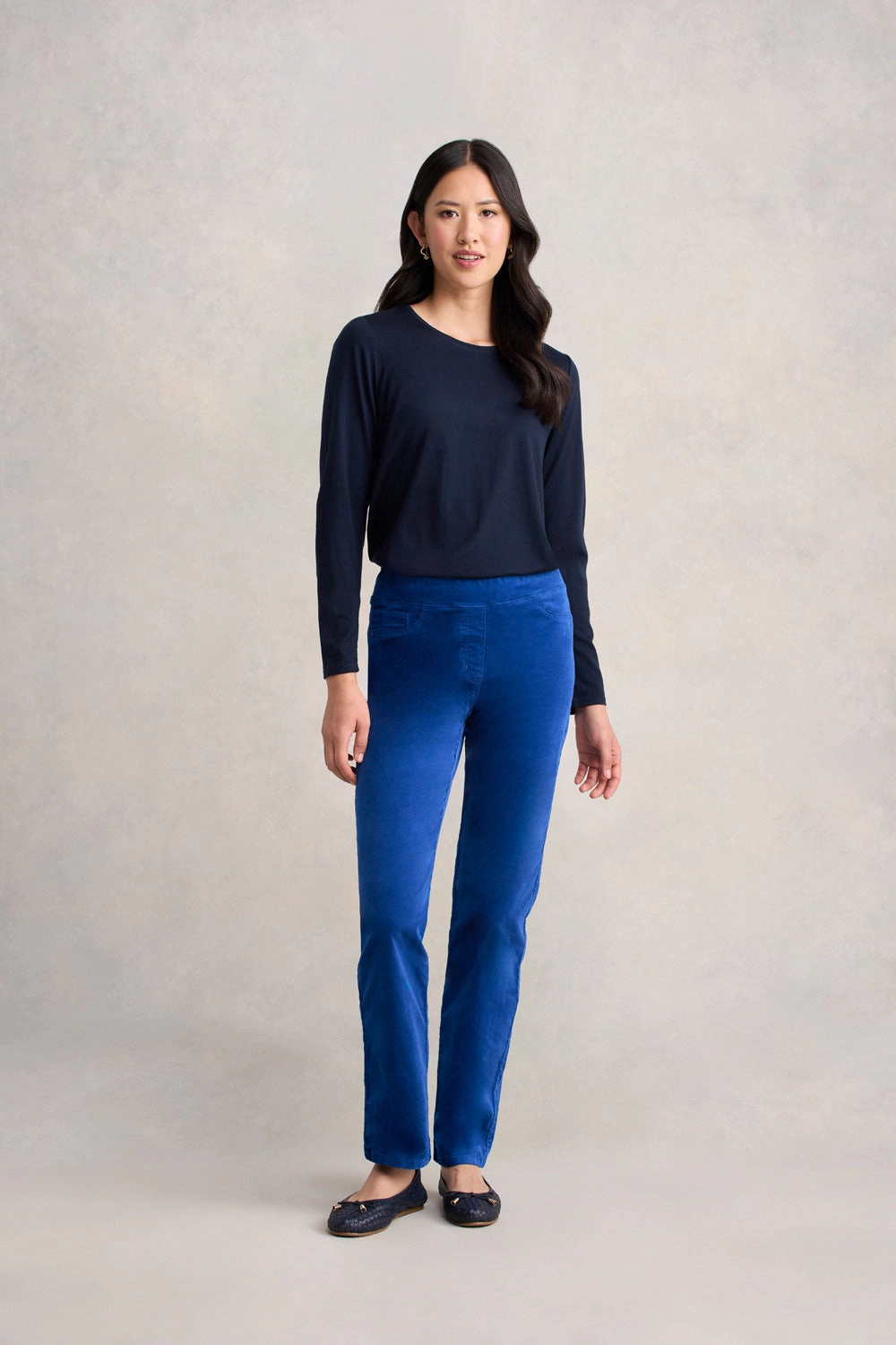 Bengajean? Velvet Straight Leg - Prussian Blue Athlete Fit Elegant Sleek Option