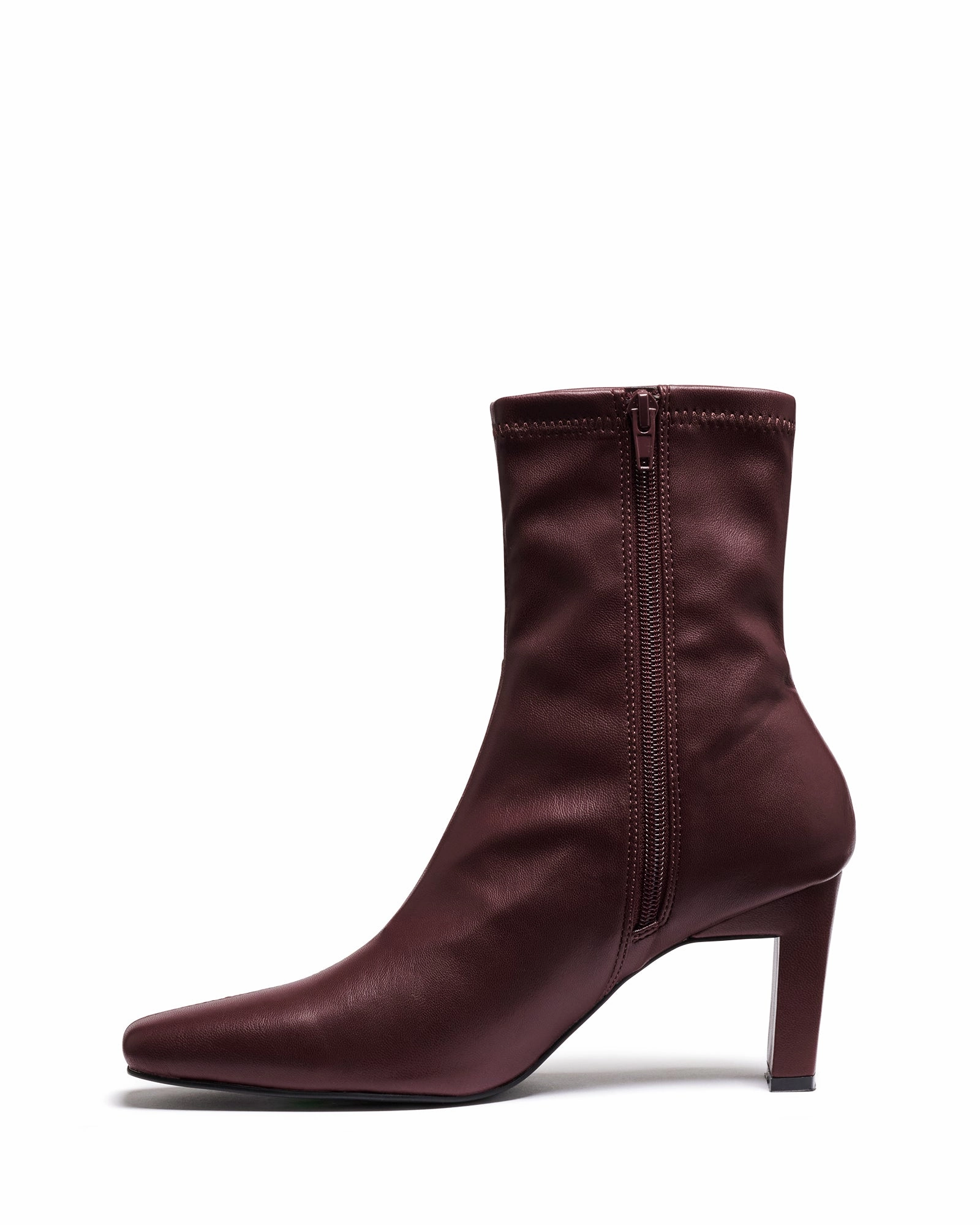 Bette Ankle Boot Bordeaux Smooth Comfort Stretch Travel