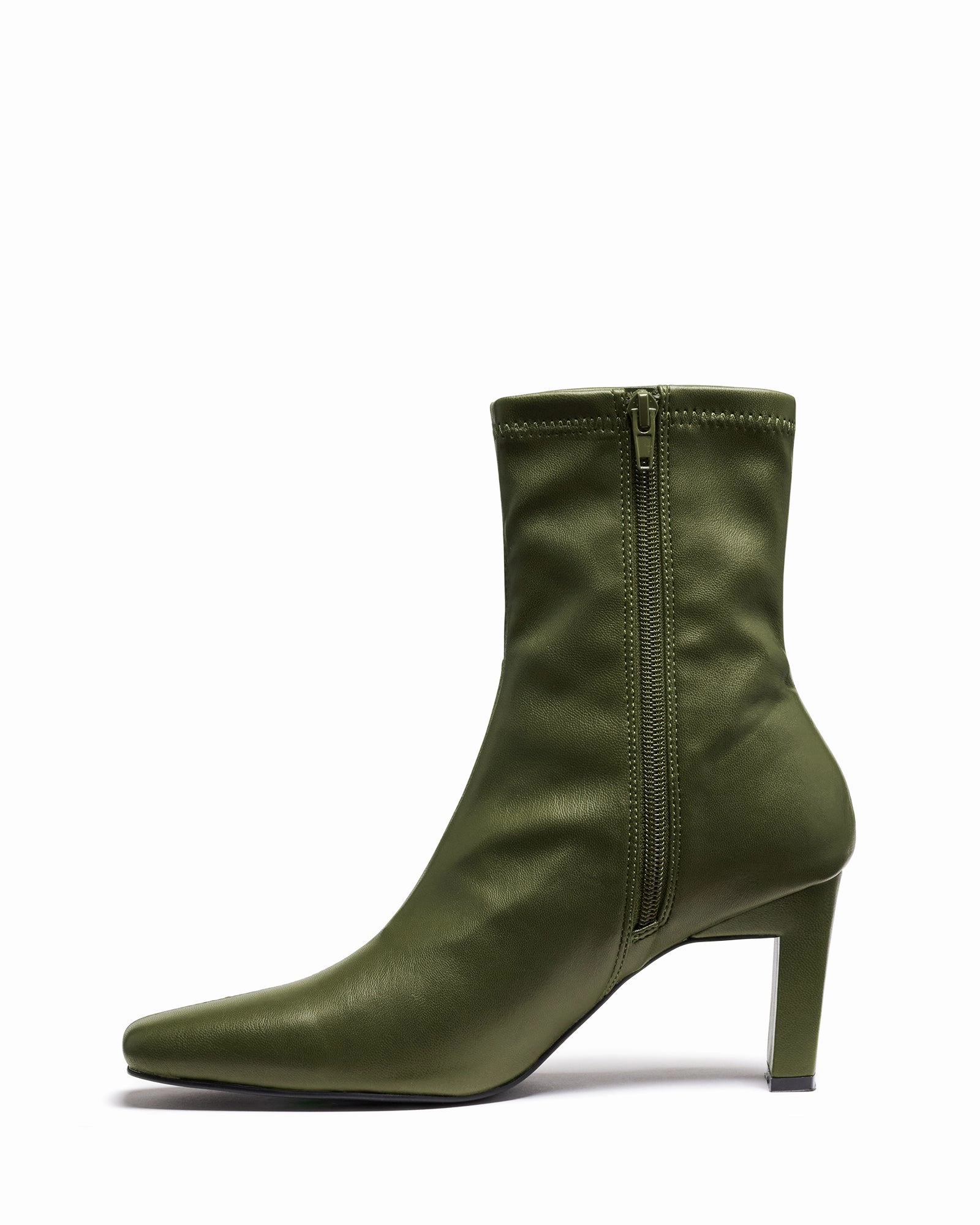 Bette Ankle Boot Khaki Smooth Durable Tread Pattern