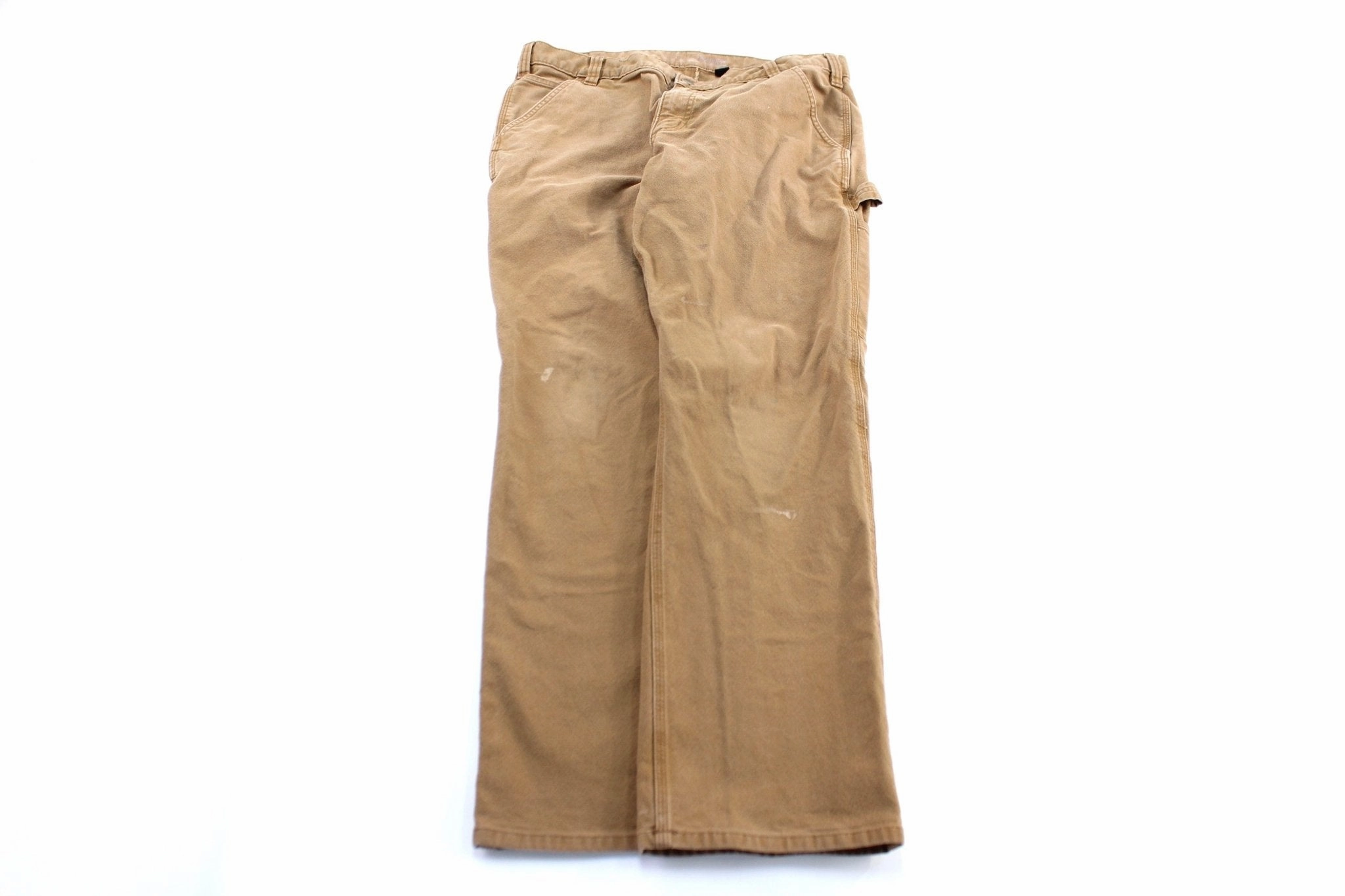 TailoredSilhouette Smart Design Carhartt Logo Patch Tan Carpenter Pants