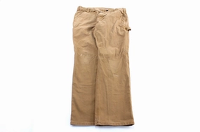 TailoredSilhouette Smart Design Carhartt Logo Patch Tan Carpenter Pants