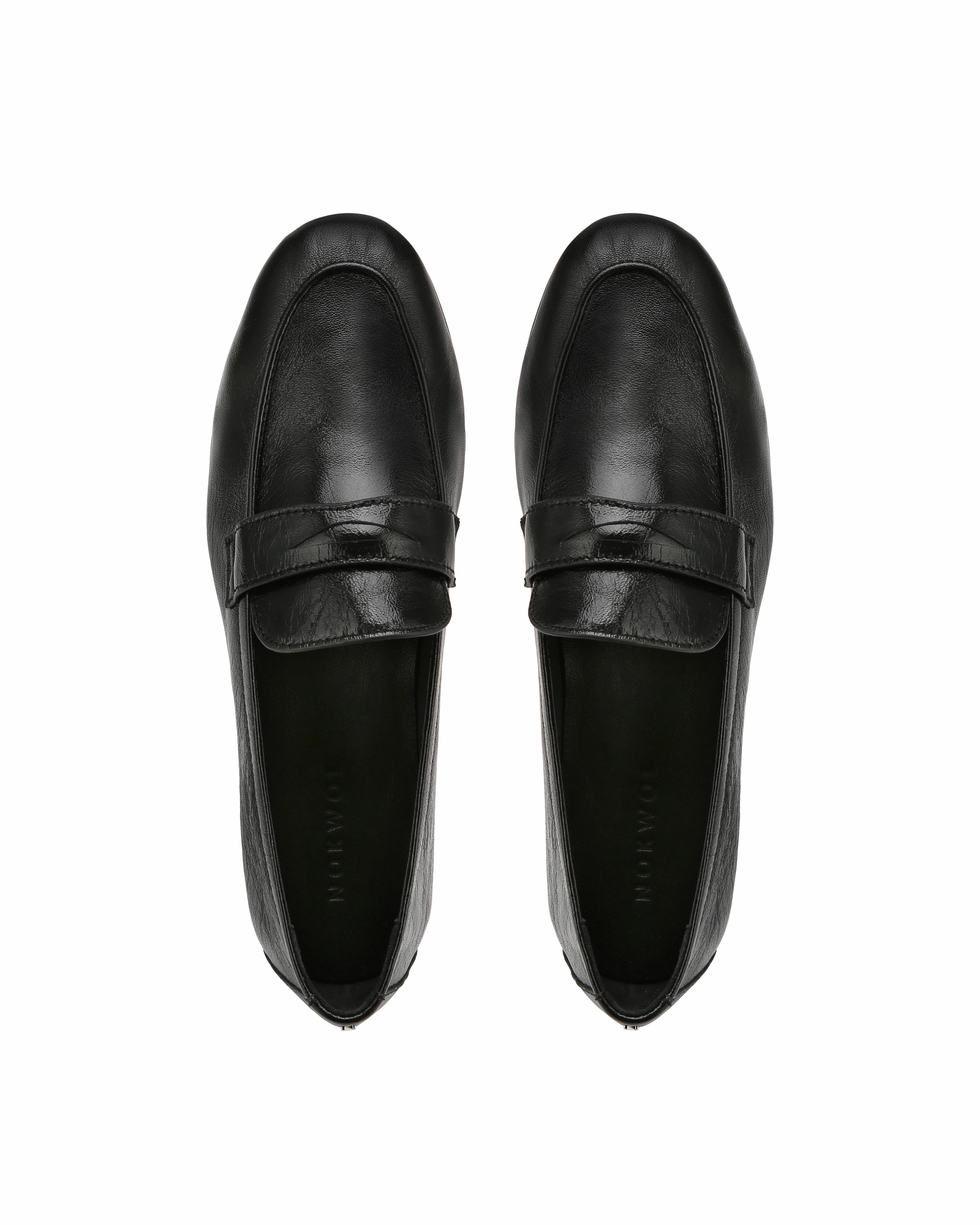 Joma Black Crinkle Patent Shop Lane Inner Glow