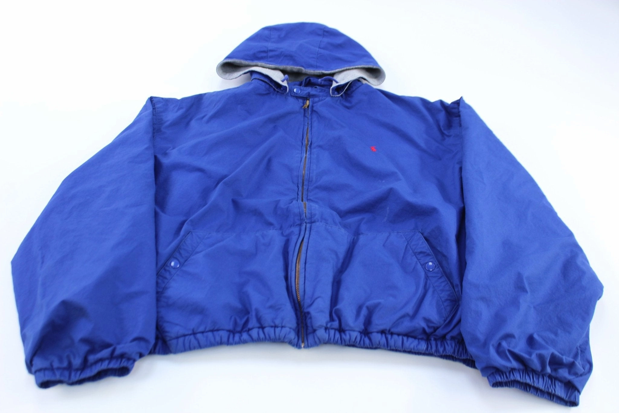 Process suitable for photography Polo by Ralph Lauren Embroidered Logo Blue Zip Up Jacket