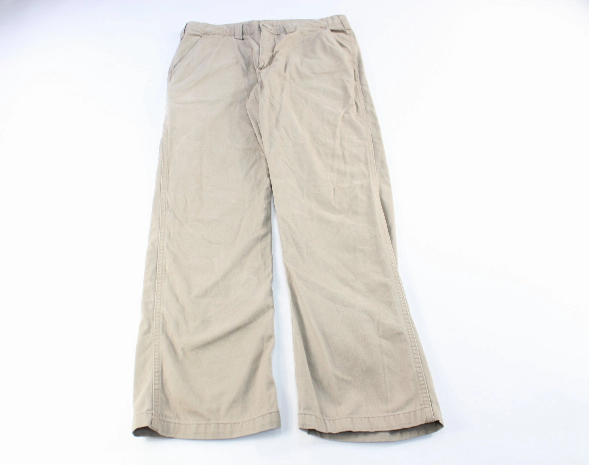 Adaptive Fit Layered Wear Carhartt Logo Patch Beige Pants