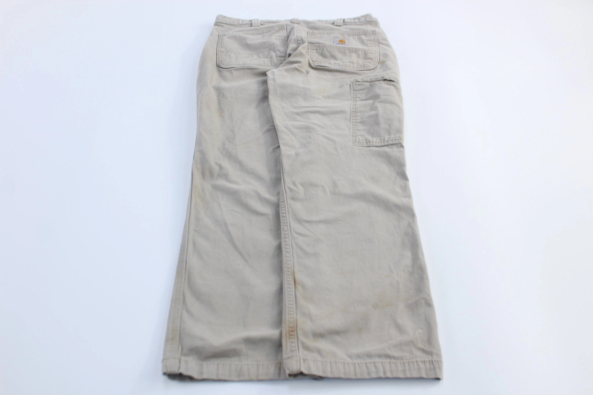 Lined interior Air Comfort Carhartt Logo Patch Light Beige Relaxed Fit Pants