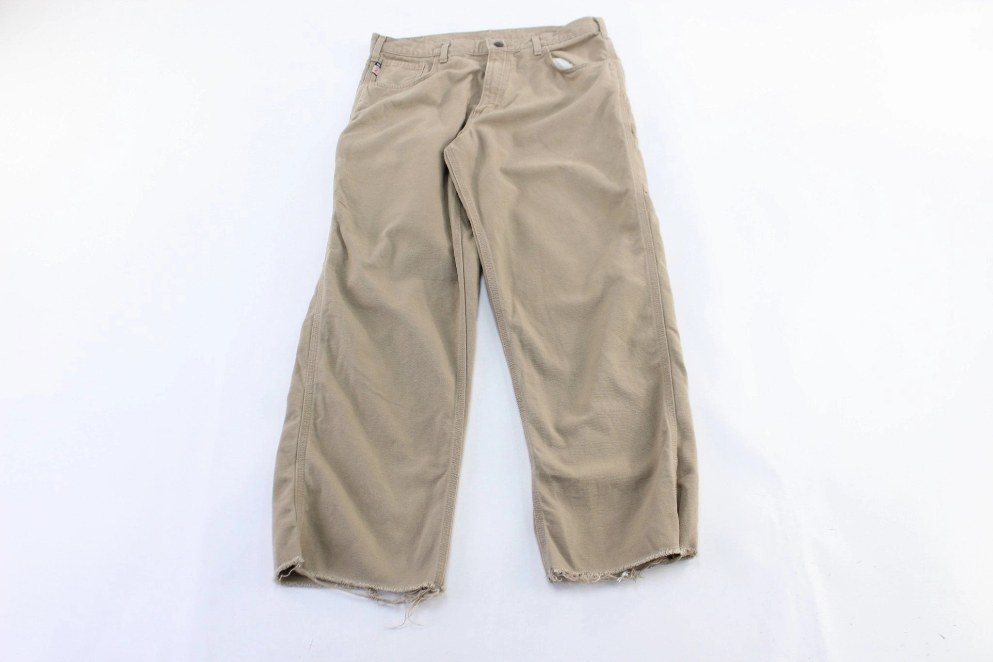 sporty wear Carhartt Logo Patch Tan Pants