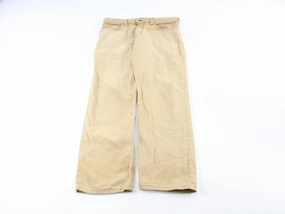 Carhartt Logo Patch Tan Workwear Pants Casual Comfort Corduroy texture