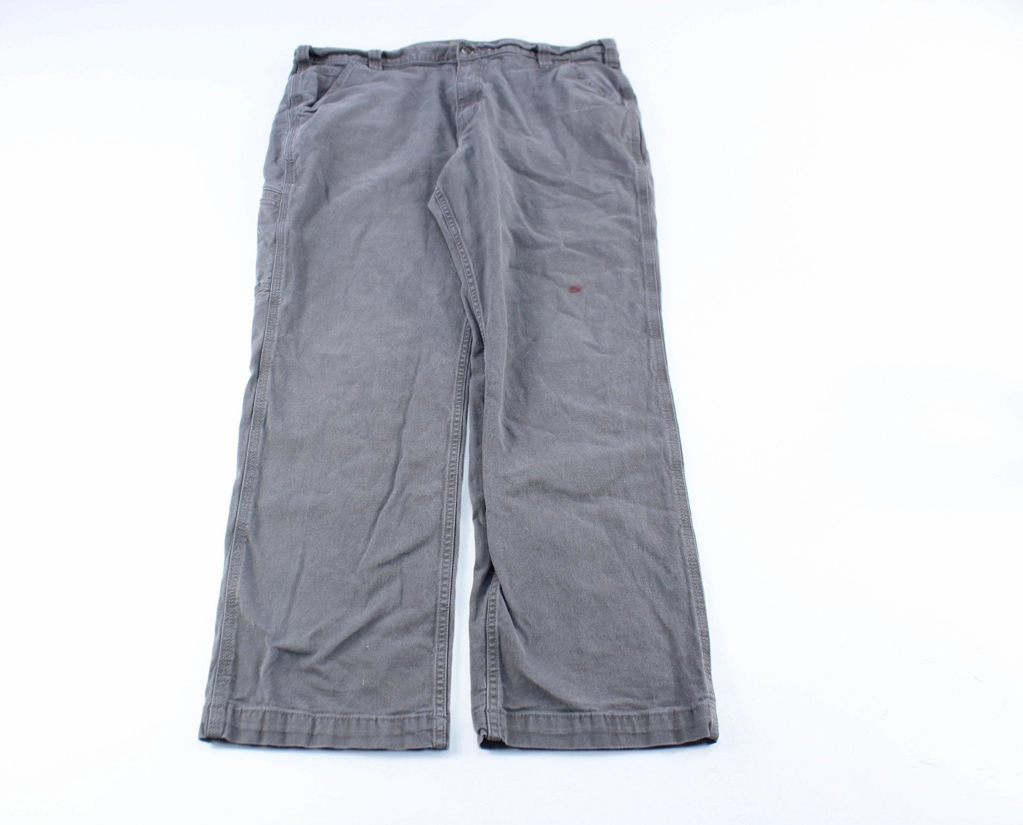 Clean Cut TearResistantPanels Carhartt Logo Patch Grey Workwear Pants