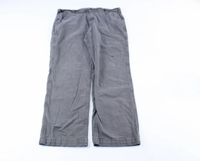 Clean Cut TearResistantPanels Carhartt Logo Patch Grey Workwear Pants