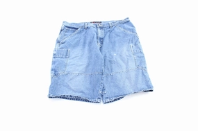 Bugle Boy Denim Carpenter Shorts Flexible Waist