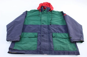 Winter Coat Tommy Hilfiger Logo Patch Color Block Jacket