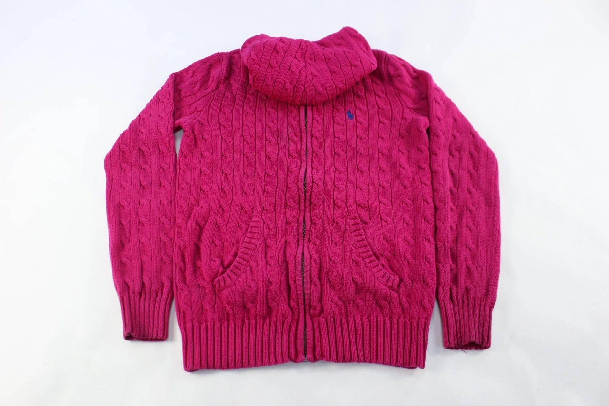 Women's Ralph Lauren Embroidered Logo Purple Zip Up Jacket Attention Performance Outerwear