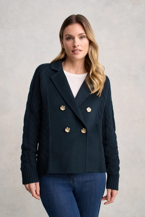 Everyday Look Multi Purpose Loops Cable Mix Jacket - Ink