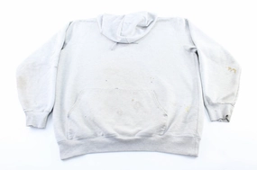 Carhartt Embroidered Logo Light Grey Pullover Hoodie Ventilation Panels Custom - made