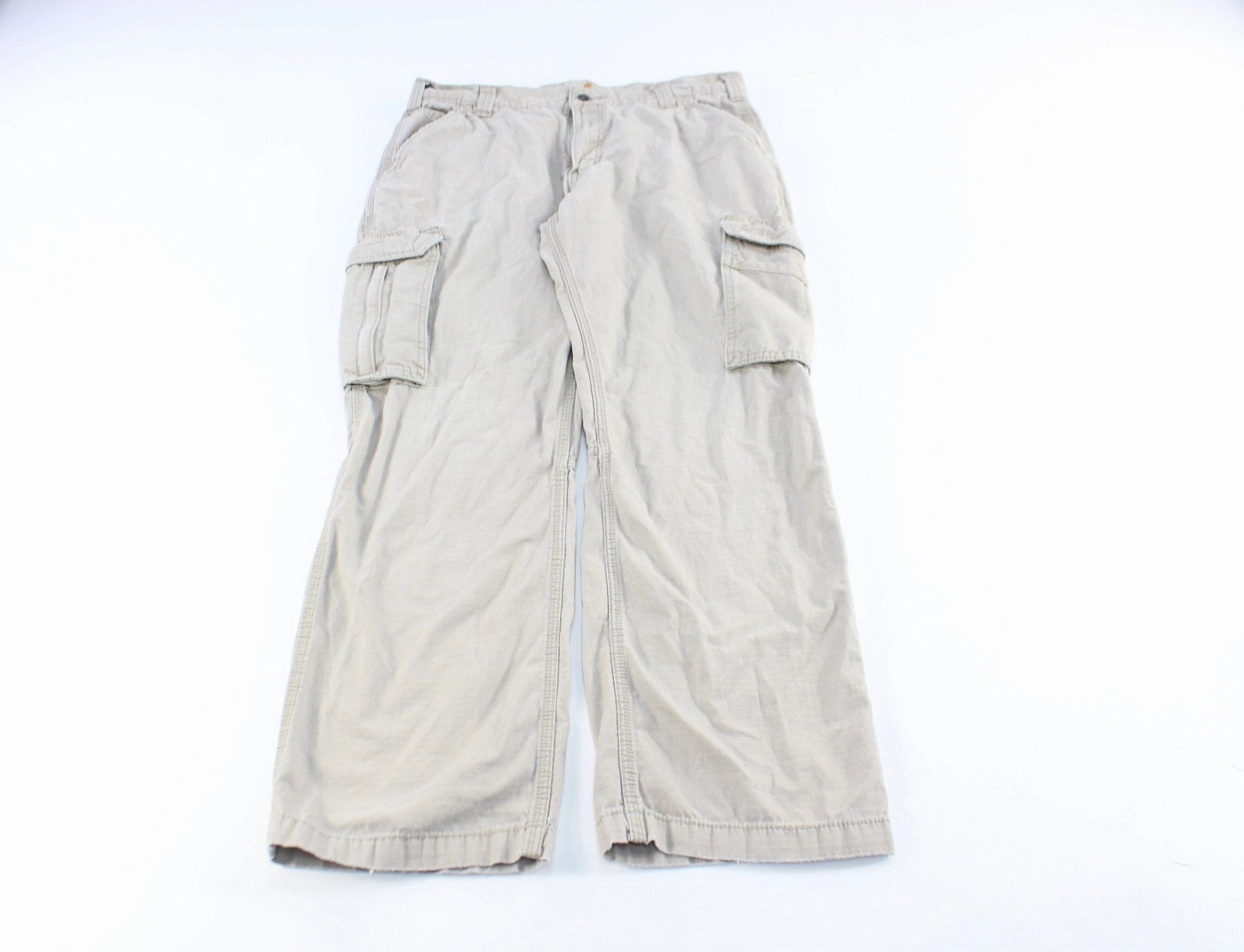 Core Utility Carhartt Logo Patch Beige Cargo Pants