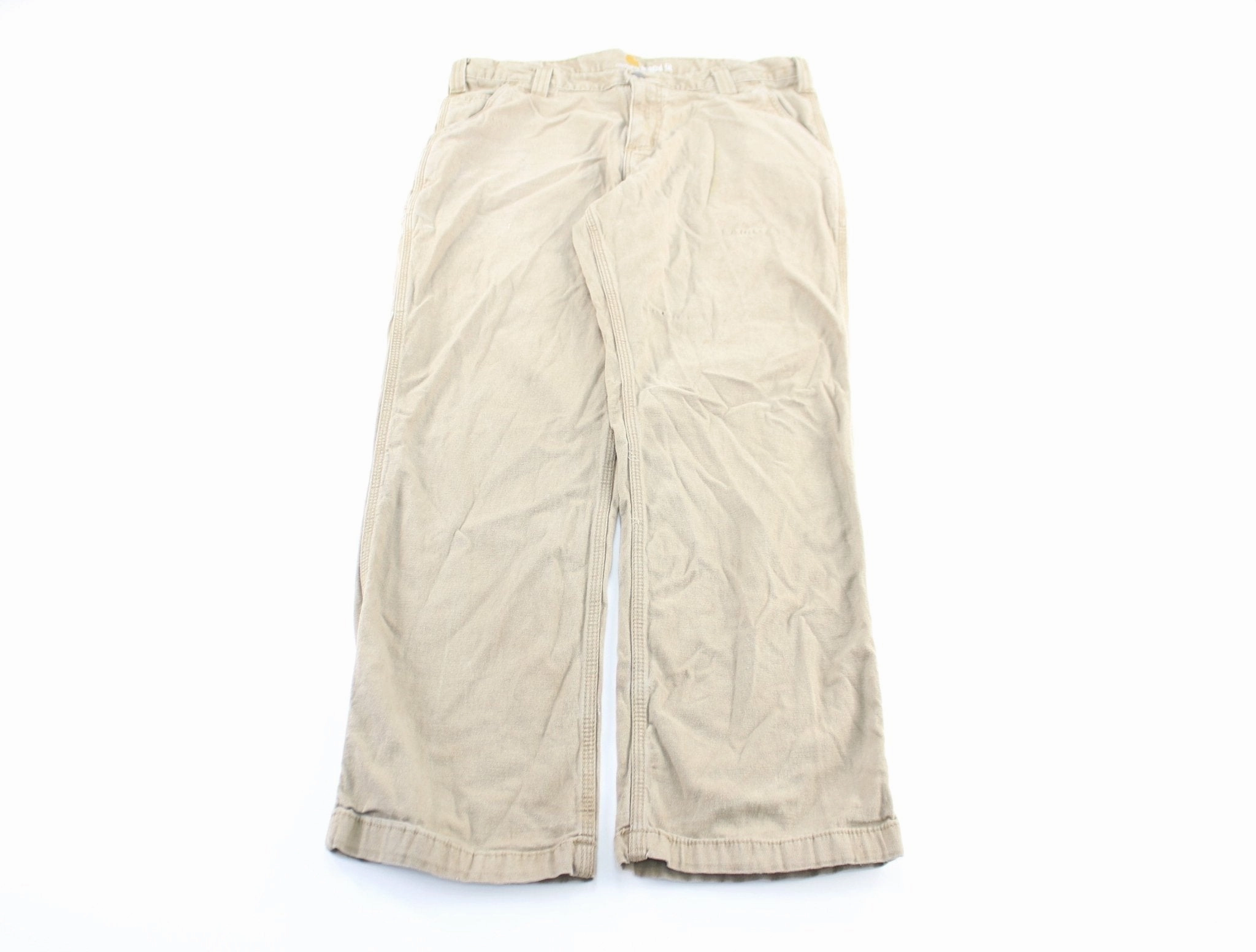 All-Purpose Comfort Active Layer Carhartt Logo Patch Beige Carpenter Pants