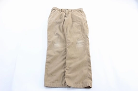 Quick Adjust Fit Carhartt Logo Patch Beige Carpenter Pants