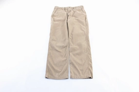 Body Movement Flattering Design Wear Carhartt Logo Patch Beige Pants
