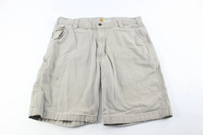 Non Restrictive Carhartt Logo Patch Beige Shorts