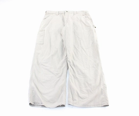 Carhartt Logo Patch Beige Workwear Pants HypoallergenicFabric Relaxed Design Wear