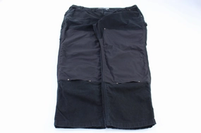 Travel Essential Everyday Must-have Carhartt Logo Patch Black Double Knee Pants