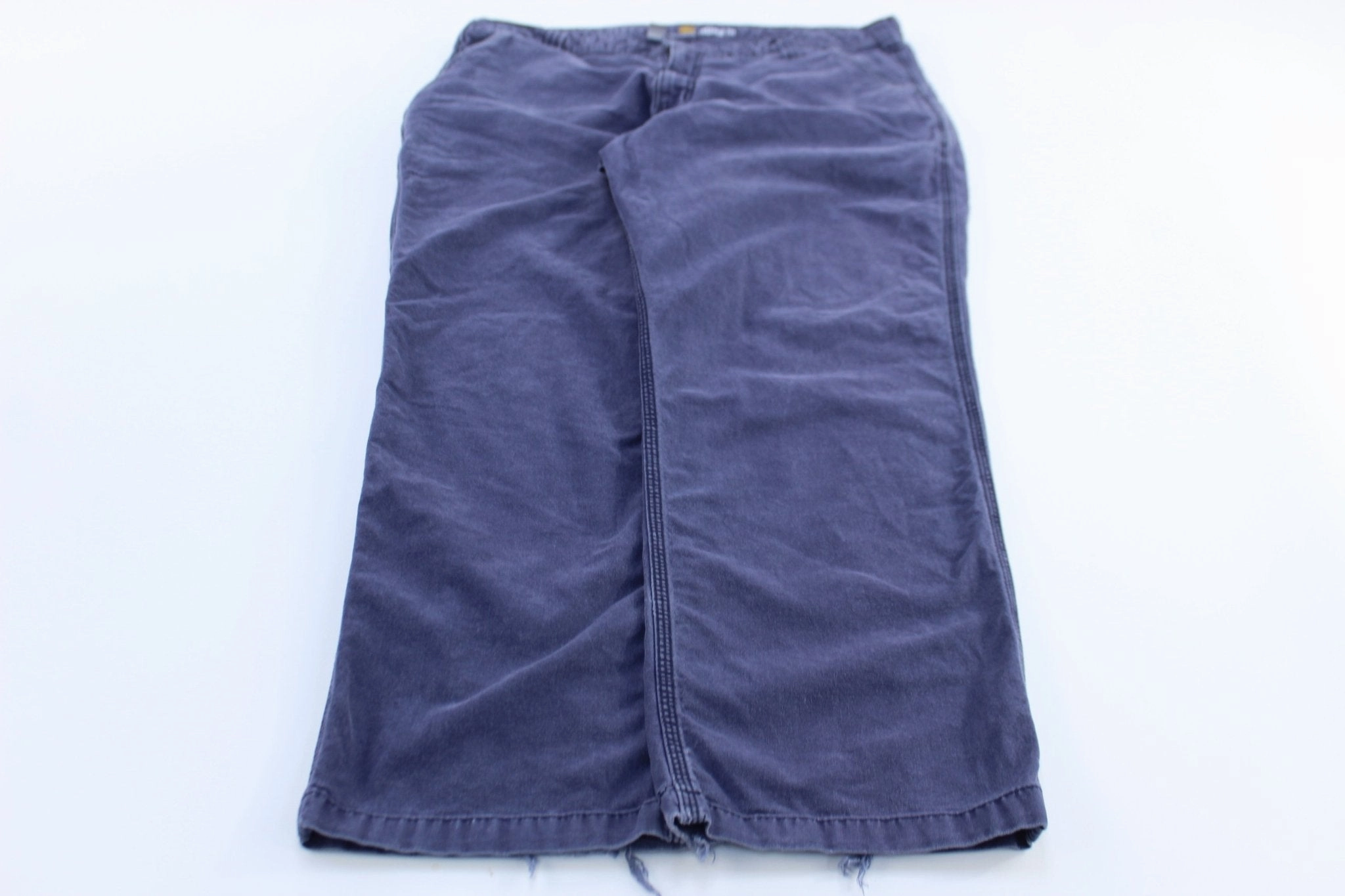 Carhartt Logo Patch Blue Relaxed Fit Pants stain resistant coating