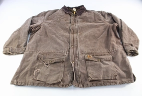 Schedule Carhartt Logo Patch Brown Blanket Lined Rancher Jacket