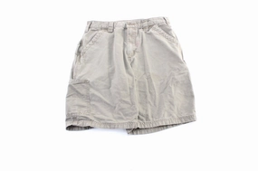 Carhartt Logo Patch Brown Carpenter Shorts Breathable Stretch Casual Performance Wear