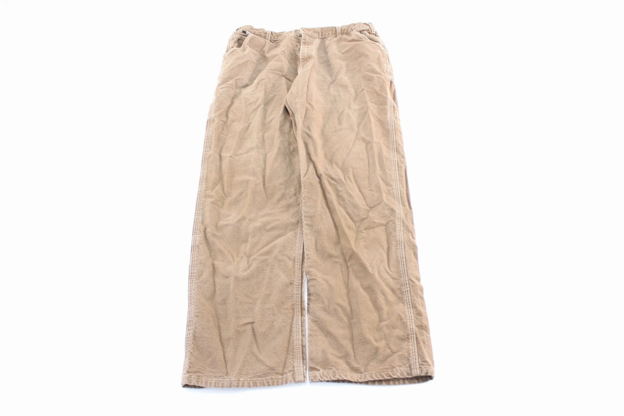 Sport Fit Carhartt Logo Patch Brown Flame Resistant Carpenter Pants