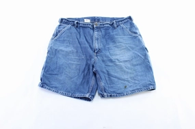 Carhartt Logo Patch Denim Carpenter Shorts Utility Style Flexibility Built-In