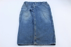 Quality Material Snag Proof Fabric Carhartt Logo Patch Dunagree Fit Denim Jeans