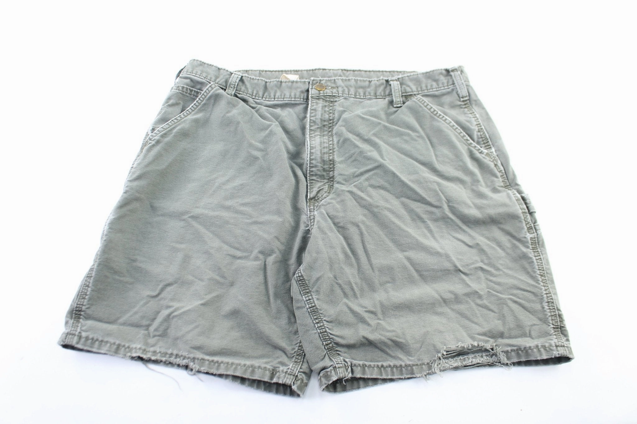 Sport Ready Carhartt Logo Patch Green Carpenter Shorts