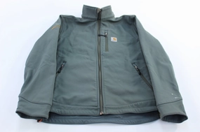 Confidence booster Carhartt Logo Patch Grey Rain Defender Soft Shell Jacket