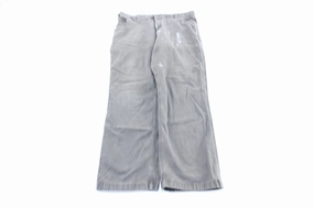 Carhartt Logo Patch Grey Relaxed Fit Pants Corduroy texture