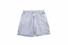 Versatile Fit Flexible Durability Carhartt Logo Patch Grey Shorts