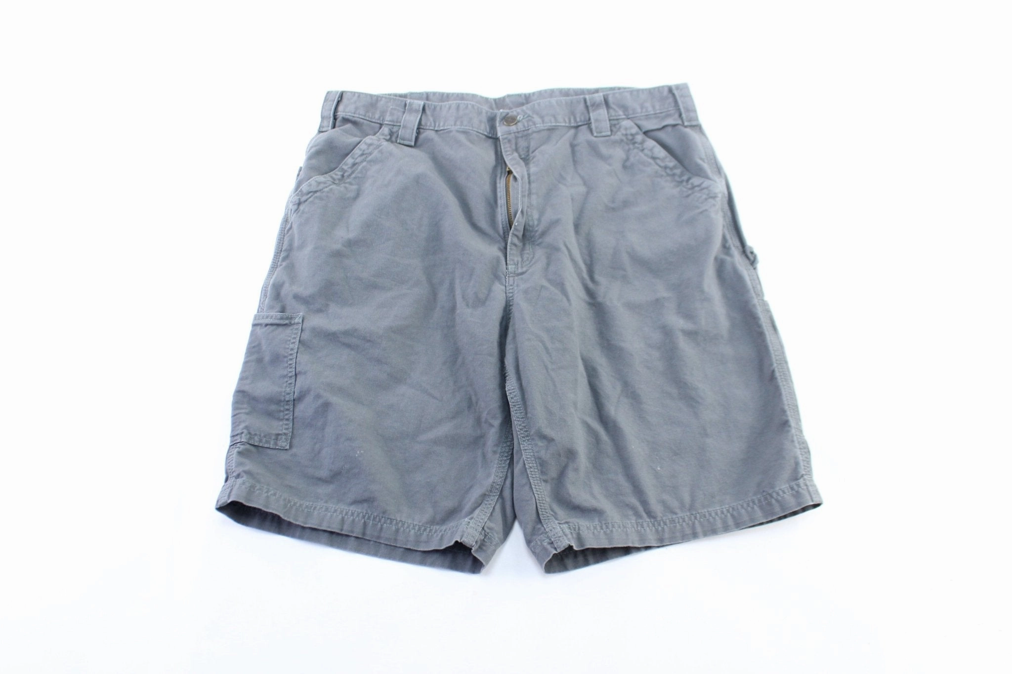 Carhartt Logo Patch Grey Shorts RecycledPolyester