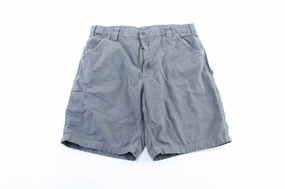 Carhartt Logo Patch Grey Shorts RecycledPolyester