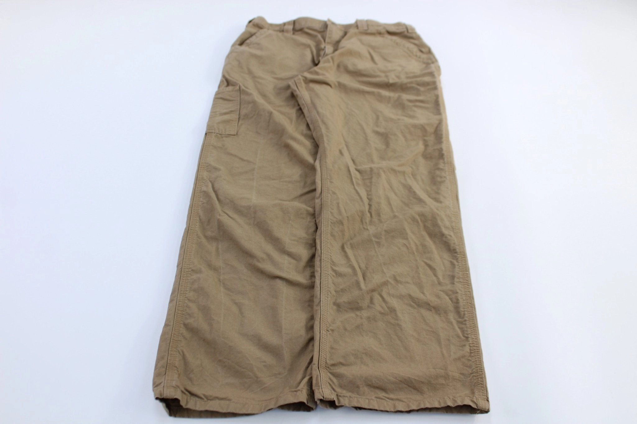 SeamlessConstruction Carhartt Logo Patch Khaki Original Dunagree Fit Pants