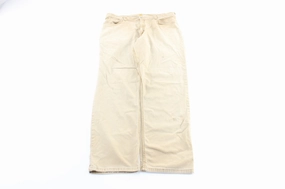 Carhartt Logo Patch Khaki Pants Essential Wear