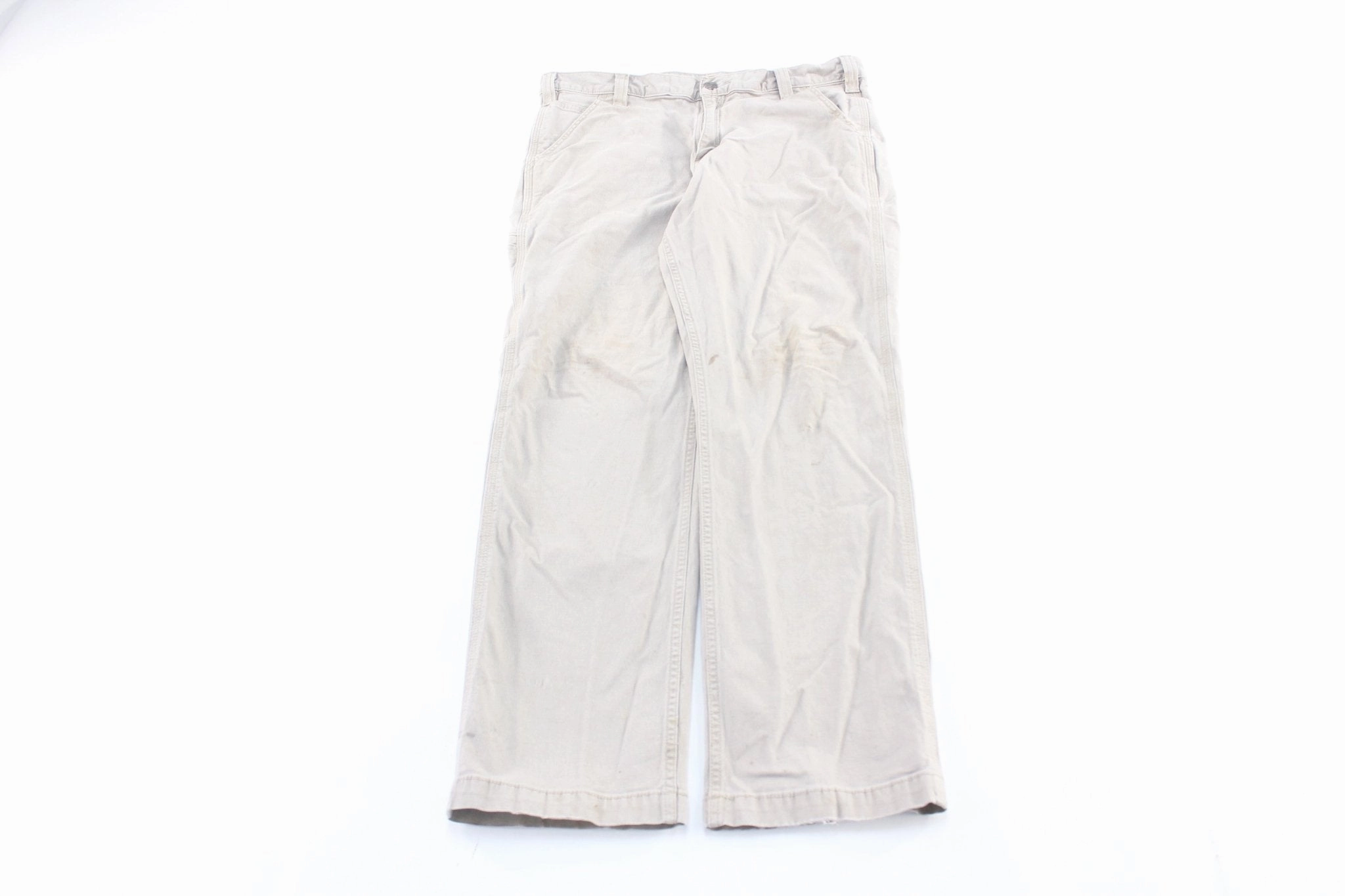 Secure fit Warm Fit Carhartt Logo Patch Light Beige Carpenter Pants