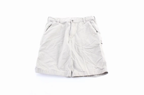 Carhartt Logo Patch Light Beige Carpenter Shorts Performance Gear Essential Layer