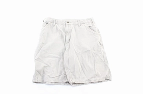 Pocket Reinforcement All-Day Wear Carhartt Logo Patch Light Beige Shorts